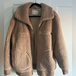 Wilfred free Teddy jacket in Tan size medium